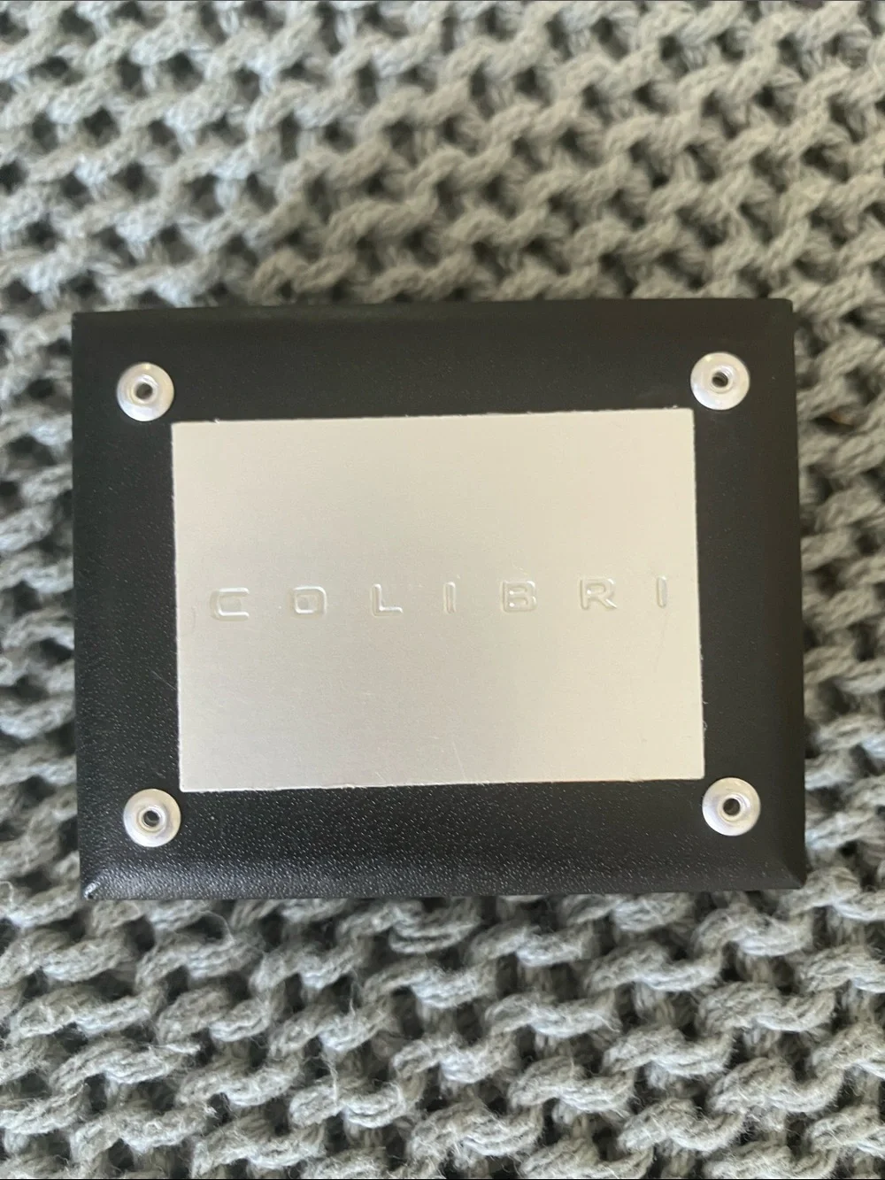Colibri Stainless Steel Money Clip in Silver and Black